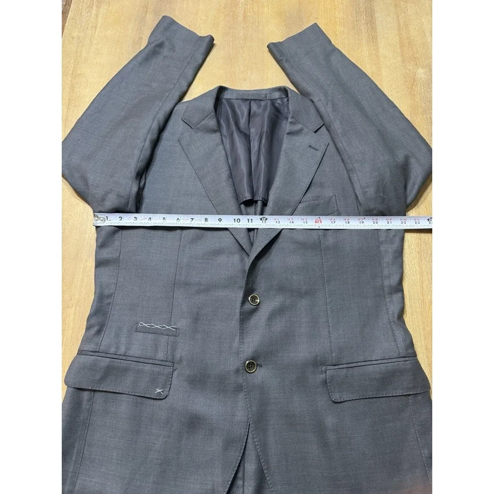Eleventy Platinum Zegna 44R Blazer Australian Wool Hand Stitch Half‎ Lined